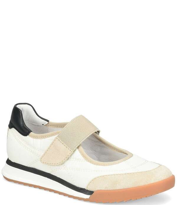 ソフト レディース シューズ スニーカー ナイロン スエード Sofft Kelly Suede and Nylon Retro Mary Jane Sneakers Biscuit