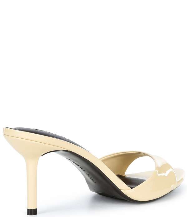 ジャンビニ レディース シューズ サンダル Gianni Bini Camrun Patent Almond Toe Stiletto Slide Sandals Margarine