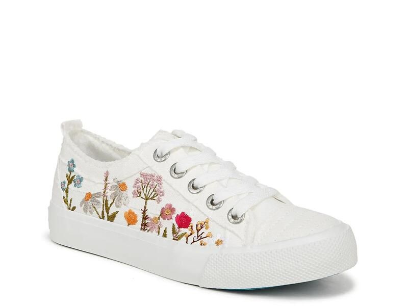 ブローフィッシュマリブ レディース シューズ スニーカー Blowfish MalibuVivid Sneaker Womens White Floral Embroidery ホワイト