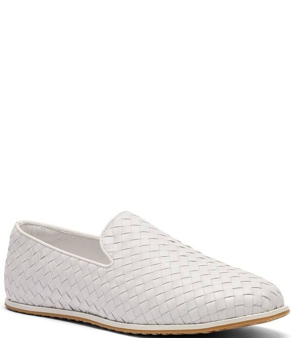 マークノーラン メンズ シューズ スリッポン・ローファー Marc Nolan Mens Portofino Wovenetian Loafers White ホワイト
