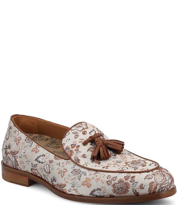 タフト メンズ シューズ スリッポン・ローファー フラワー柄 フラワー Taft Mens Tommy Tassel Floral Jacquardress Loafers Light Floral