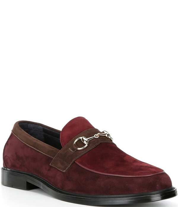 マークノーラン メンズ シューズ スリッポン・ローファー スエード Marc Nolan Mens Boardwalk Suede Horse Bit Buckle Loafers Triple Bu
