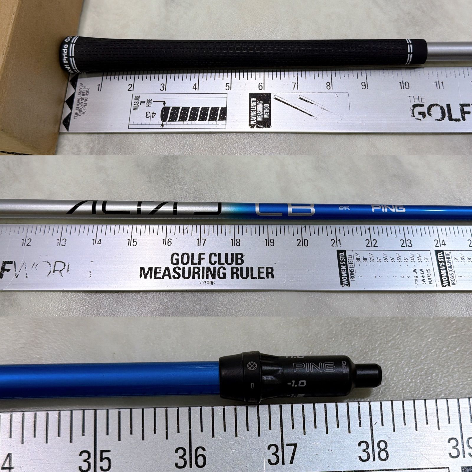 美品 PINGシャフト ALTA J CB BLUE 2025年モデル ブルー シャフト 6UT
