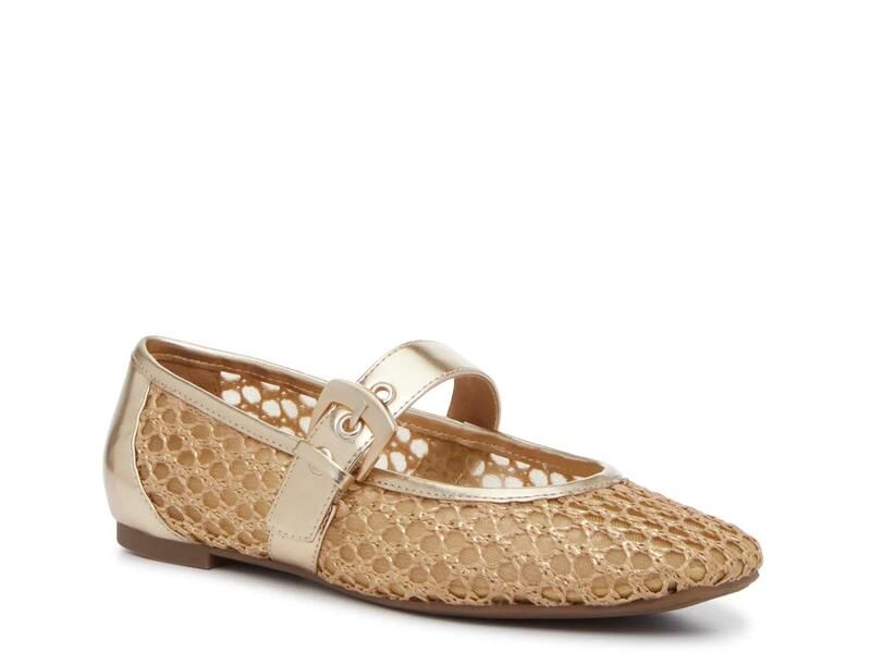 クラウンヴィンテージ レディース シューズ パンプス Crown VintageNalahni Mary Jane Flat Gold Metallic ゴールド
