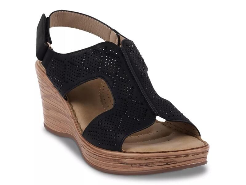 グッドチョイス レディース シューズ サンダル Good ChoiceAmara Wedge Sandal Black ブラック