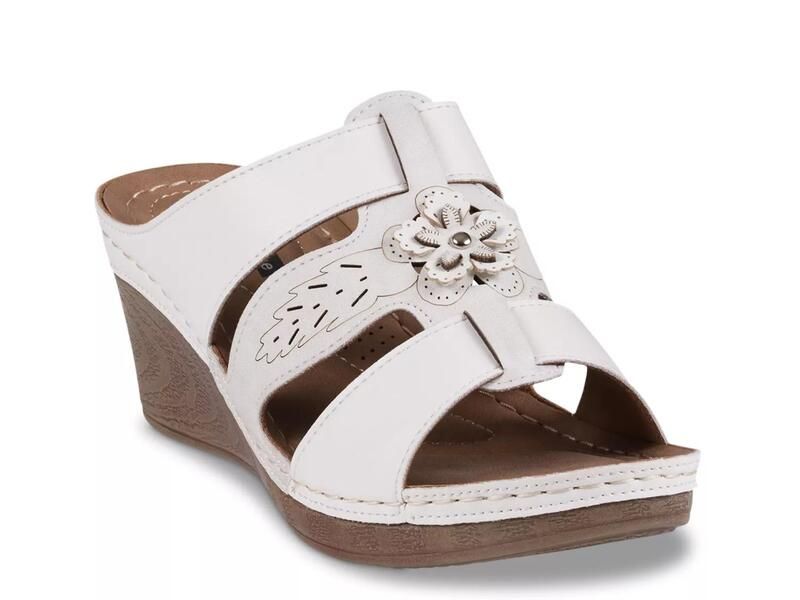 グッドチョイス レディース シューズ サンダル Good ChoiceSpring Wedge Sandal White ホワイト