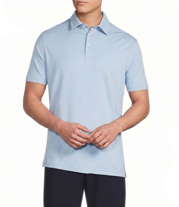 ダニエル クレミュ メンズ トップス シャツ Daniel Cremieux Signature Label Solid Pique Short Sleeve Polo Shirt Windsurf