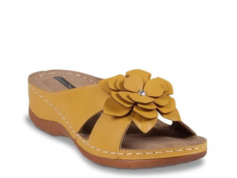 グッドチョイス レディース シューズ サンダル Good ChoiceJoy Wedge Sandal Mustard Yellow イエロー