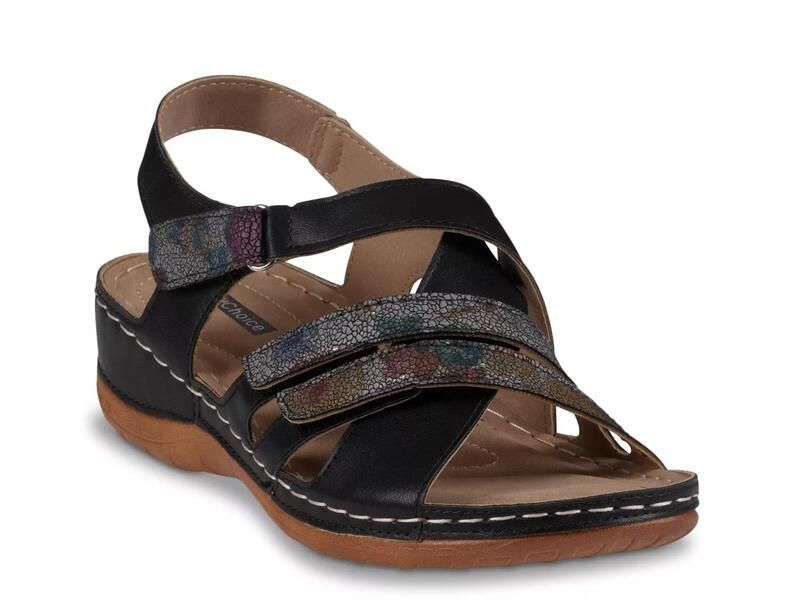 グッドチョイス レディース シューズ サンダル Good ChoiceDalary Wedge Sandal Black ブラック