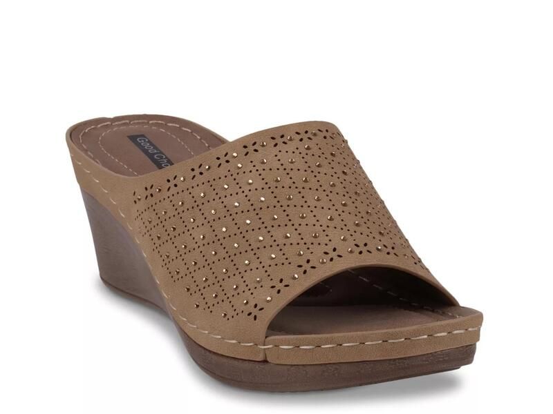 グッドチョイス レディース シューズ サンダル Good ChoiceAtlanta Wedge Sandal Taupe トープ