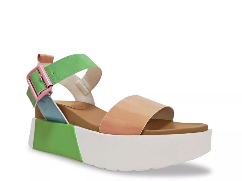 ナインティユニオン レディース シューズ サンダル Ninety UnionWonder Wedge Sandal Pastel Green Multicolor グリーン