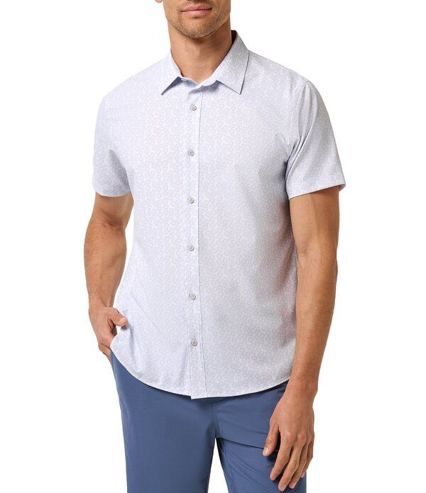 トラビスマヒュー メンズ トップス シャツ フラワー柄 プリント フラワー TravisMathew Techwoven Sunlight Floral Print Short Sleeve Wove