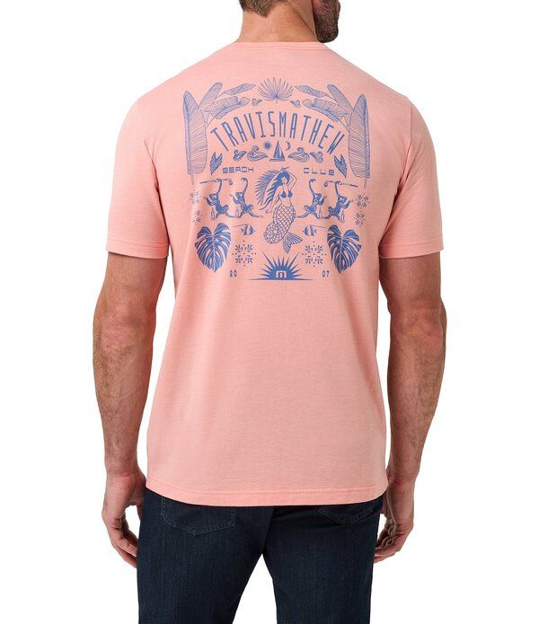 トラビスマヒュー メンズ トップス シャツ TravisMathew VIP Only Short Sleeve TShirt Heather Coral Haze ヘザー