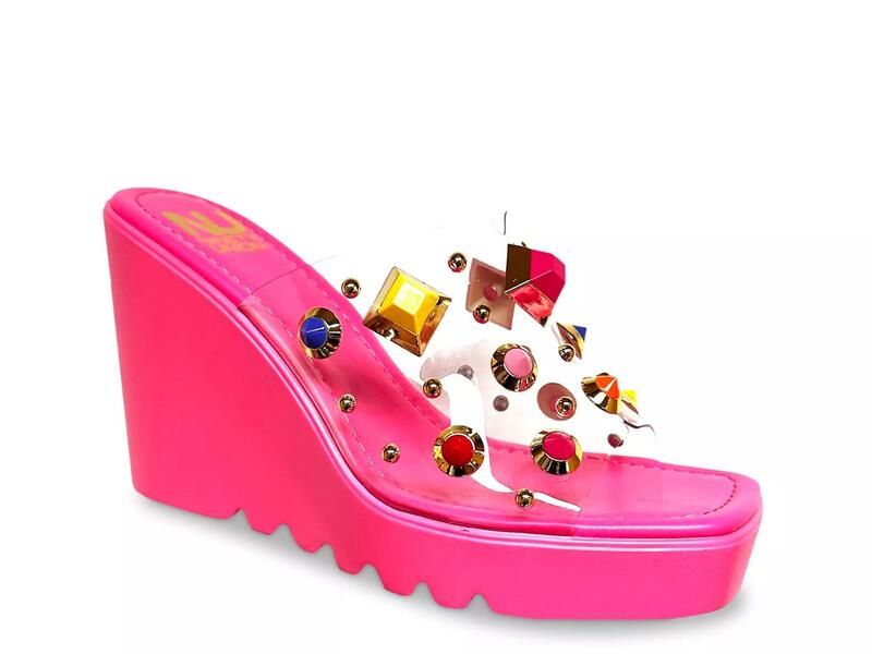 ナインティユニオン レディース シューズ サンダル Ninety UnionPalm Beach Wedge Sandal Fuchsia フューシャ