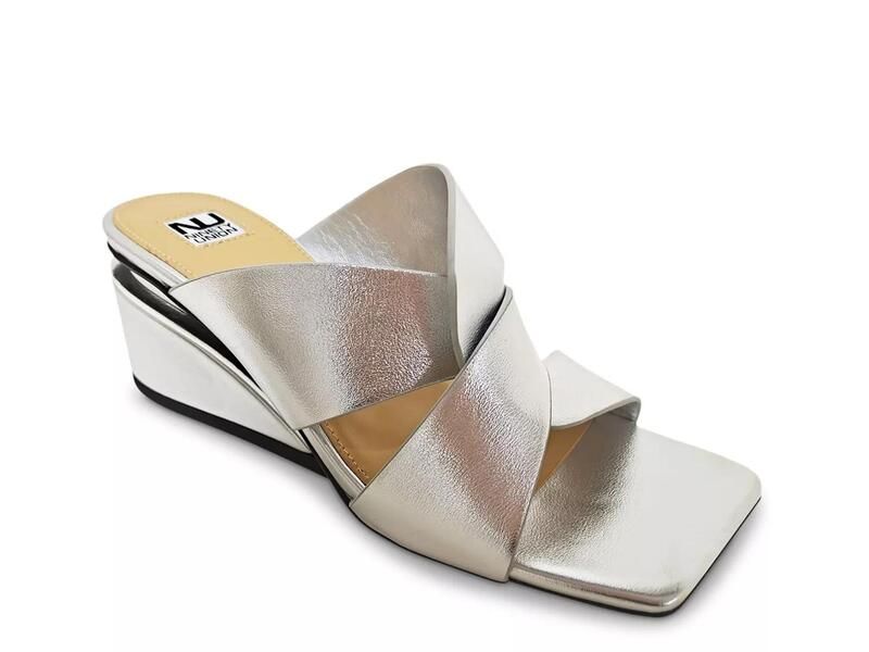 ナインティユニオン レディース シューズ サンダル Ninety UnionMagical Wedge Sandal Silver Metallic シルバー