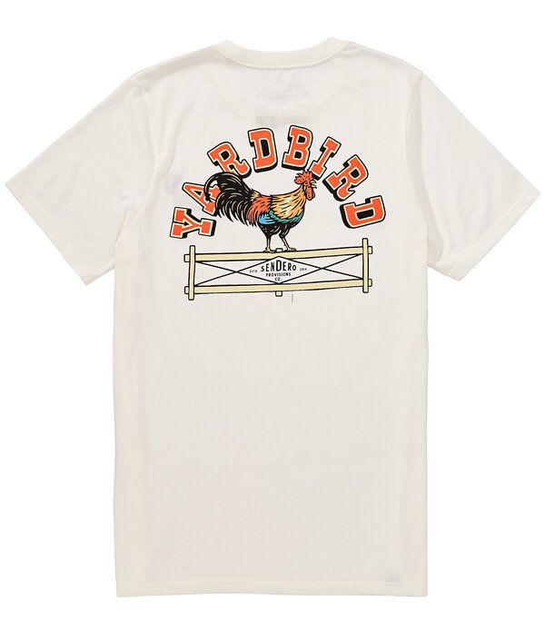 センデロプロビジョンズ メンズ トップス シャツ Sendero Provisions Co Yardbird Short Sleeve TShirt Vintage White ホワイト