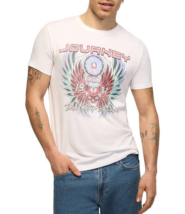 ラッキーブランド メンズ トップス シャツ Lucky Brand Journey 1981 Short Sleeve TShirt Bright White ホワイト