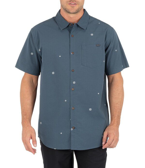 ハーレー メンズ トップス シャツ Hurley Dobby Ditsy Short Sleeve Woven Shirt Destroyer