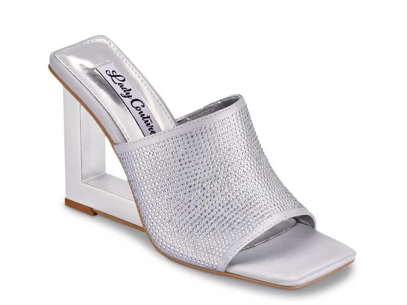 レディクチュール レディース シューズ サンダル Lady CoutureFuego Wedge Sandal Silver Metallic シルバー