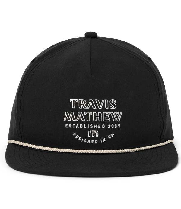 トラビスマヒュー メンズ アクセサリー 帽子 TravisMathew Salted Shore Snapback Hat Black ブラック