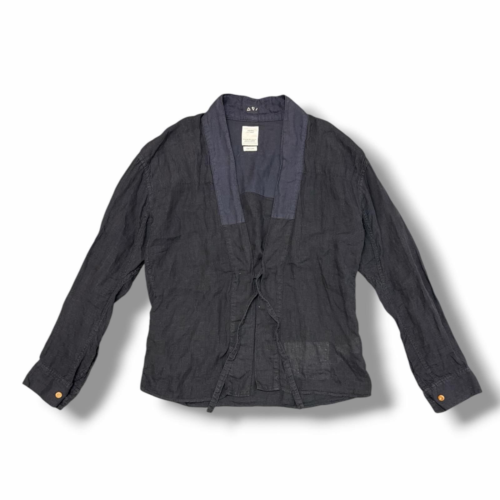 【美品】visvim 長袖シャツ　コットンリネン　Lサイズ VISVIM 18SS LHAMO SHIRT (LINEN) ラモシャツ リネンシャツ ビズビム