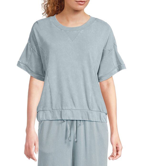 シティブルース レディース トップス シャツ クルーネック スウェット City Blues Crew Neck Short Dolman Sleeve Coordinating Sweatshirt