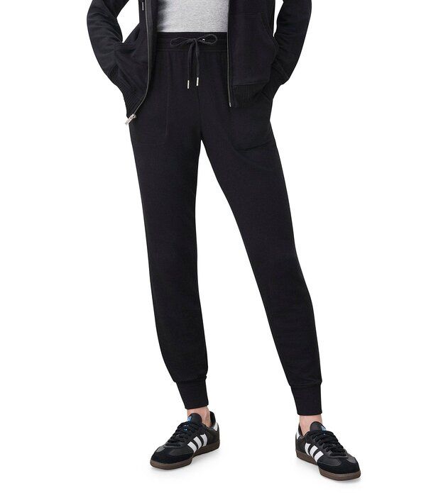 スプレンディット レディース ボトムス カジュアルパンツ ジョガーパンツ Splendid Supersoft Coordinating Drawstring Front Joggers Black