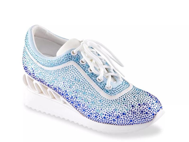 レディクチュール レディース シューズ スニーカー Lady CoutureJackpot Wedge Sneaker Blue Multicolor ブルー