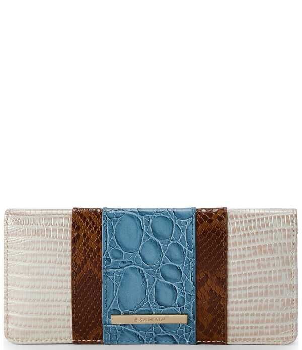 ブランミン レディース アクセサリー 財布 BRAHMIN Westlake Collection Blue Ady Bifold Wallet Blue ブルー