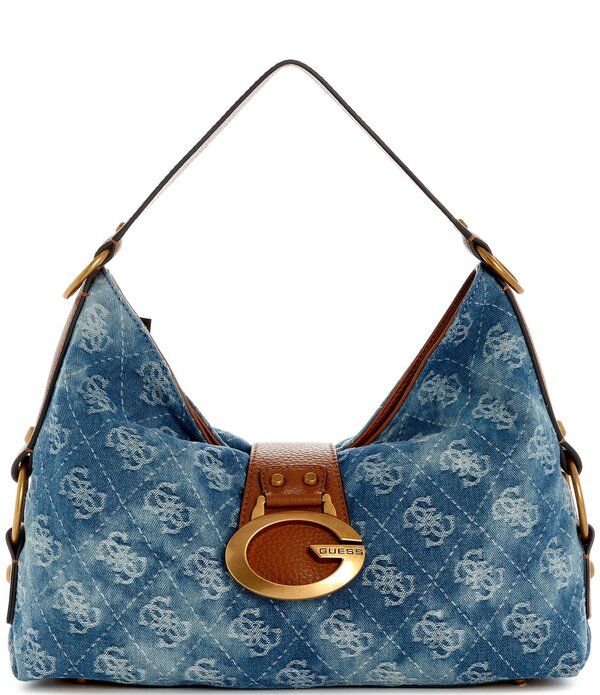 ゲス レディース バッグ Guess Camden Shoulder Bag Denim Logo デニム