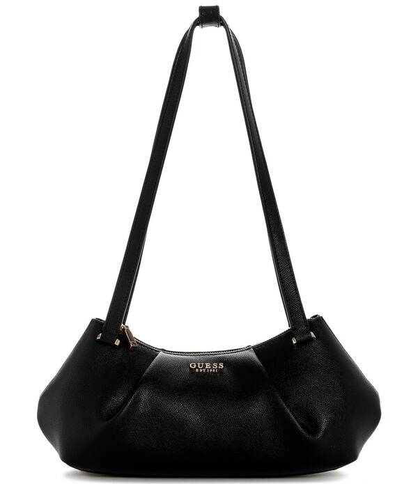 ゲス レディース バッグ Guess Amorette Shoulder Satchel Bag Black ブラック