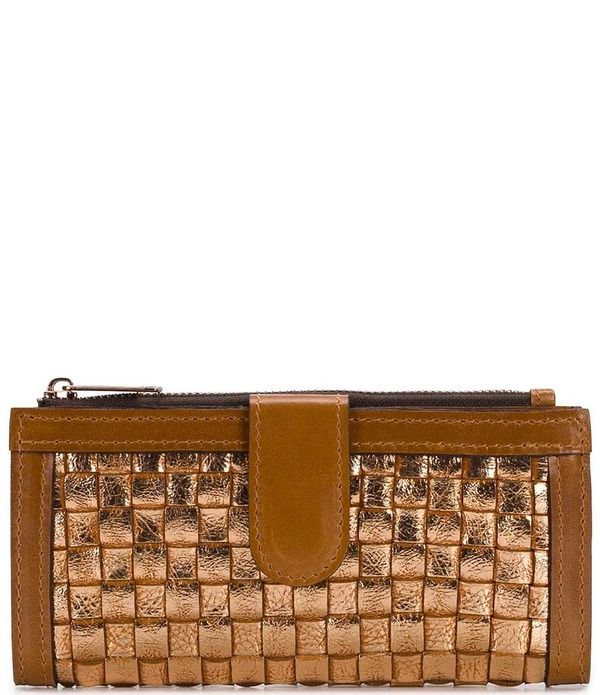 パトリシアナシュ レディース アクセサリー 財布 トール Patricia Nash Nazari Metallic Bifold Wallet Lightan タン