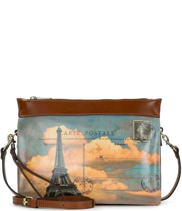 パトリシアナシュ レディース バッグ Patricia Nash Yvette Paris Postcard Clutch Crossbody Bag Paris Postcard