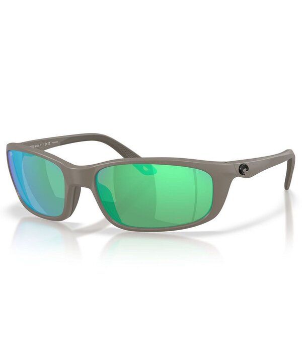 コスタ レディース アクセサリー サングラス・アイウェア Costa Del Mar Mens Brine II 59mm Polarized Rectangle Sunglasses Matte O