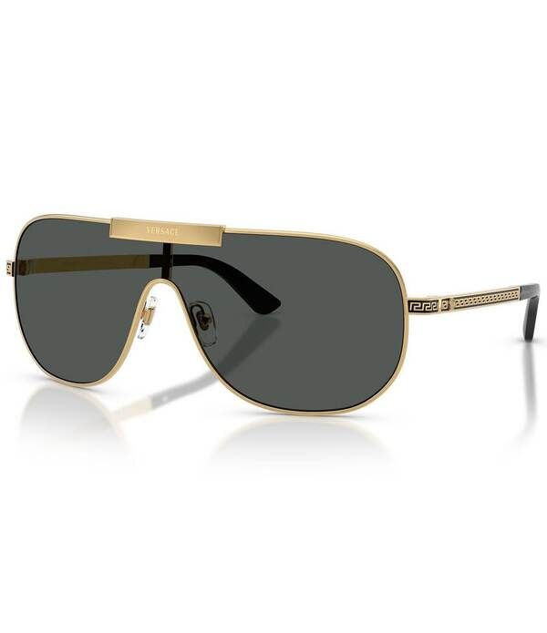 ヴェルサーチ レディース アクセサリー サングラス・アイウェア Versace Mens VE2293 40mm Geometric Sunglasses Gold ゴールド