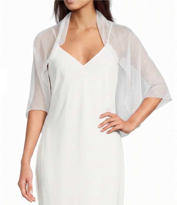 セザンヌ レディース アクセサリー マフラー・ストール・スカーフ プリーツ Cezanne Pleated Stonevening Wrap White ホワイト