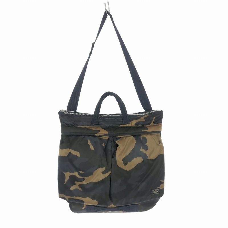 ポーター PORTER COUNTER SHADE HELMETBAG 迷彩 カモフラ カウンターシェイド ヘルメットバッグ 鞄 ウッドランドカーキ