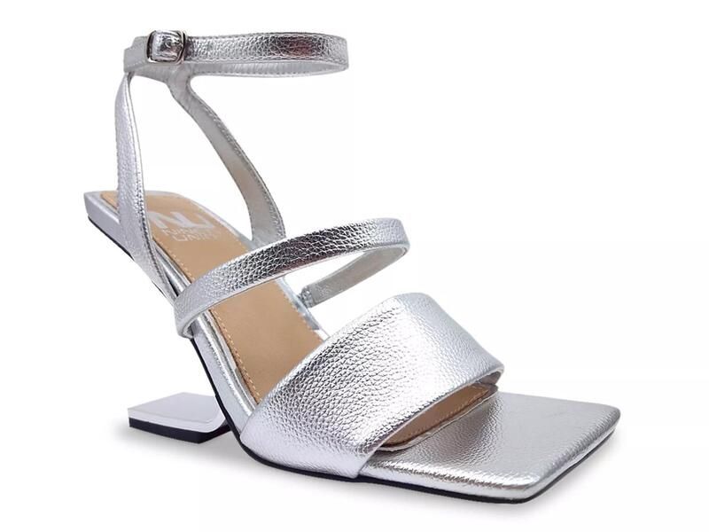 ナインティユニオン レディース シューズ サンダル Ninety UnionPriva Sandal Silver Metallic Snake Print シルバー