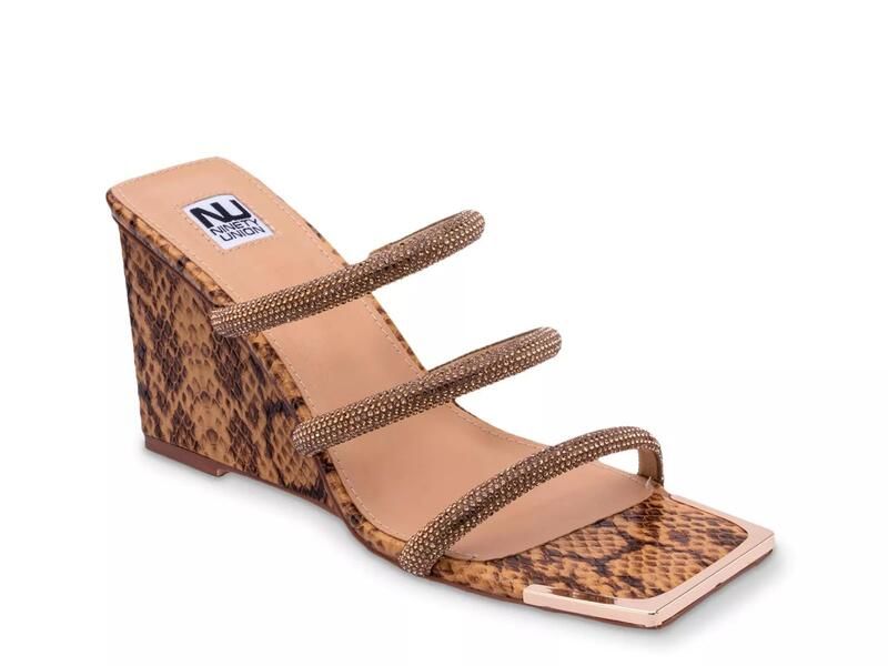 ナインティユニオン レディース シューズ サンダル Ninety UnionAngel Sandal Tan Snake Print タン
