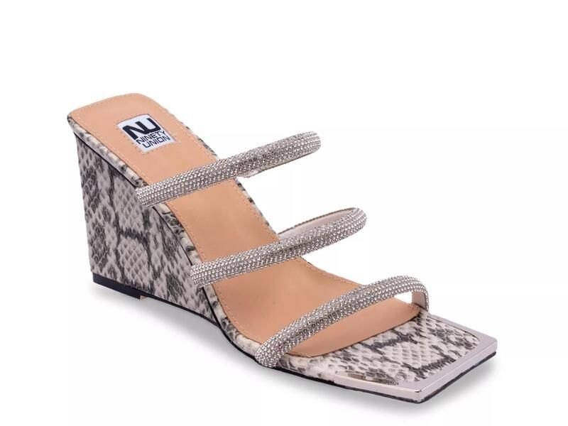 ナインティユニオン レディース シューズ サンダル Ninety UnionAngel Sandal Off White Snake Print オフホワイト
