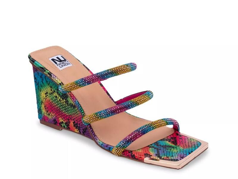 ナインティユニオン レディース シューズ サンダル Ninety UnionAngel Sandal Multicolorainbow Snake Print マルチカラー