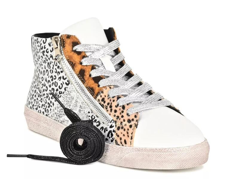 ナインティユニオン レディース シューズ スニーカー Ninety UnionMia Sneaker WhiteBrownBlack Leopard Print ホワイト