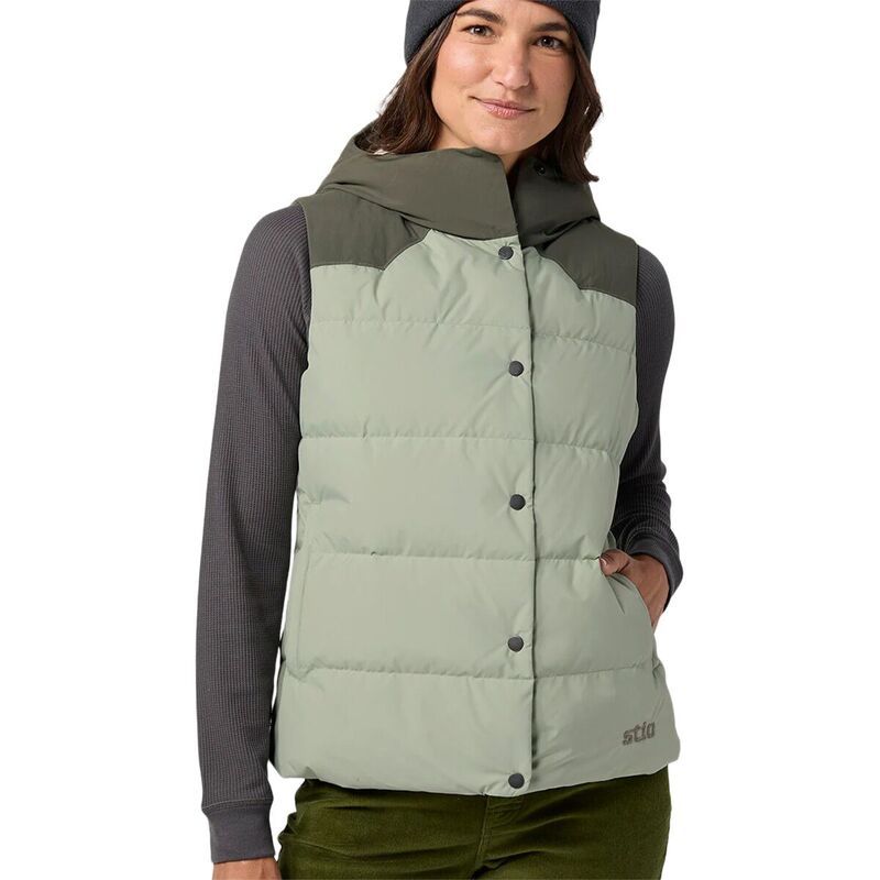 スティオ レディース トップス ベスト ダウン STIO Turnbolt Down Vest Womensage Flats Deep Shade セージ