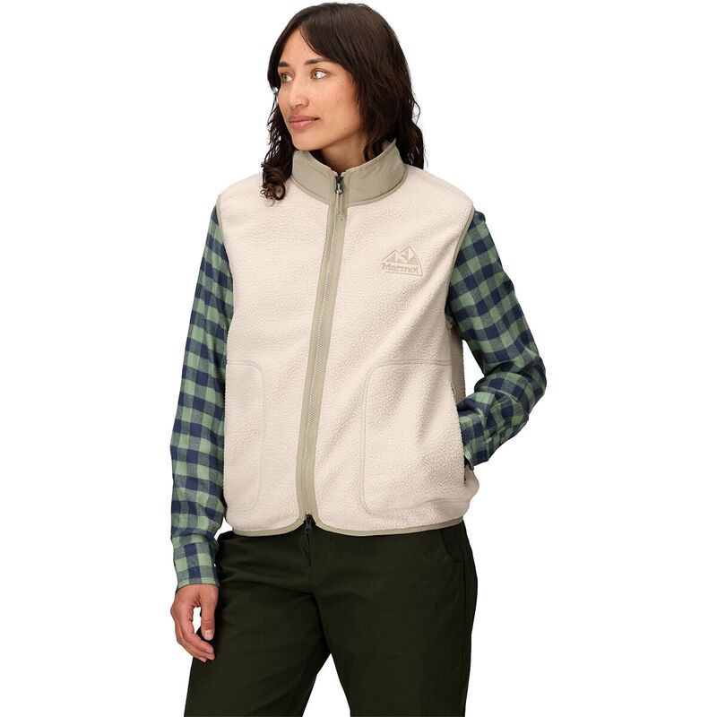 マーモット レディース トップス ベスト フリース Marmot Wanderer High Pile Fleece Vest Womens Birch Bark
