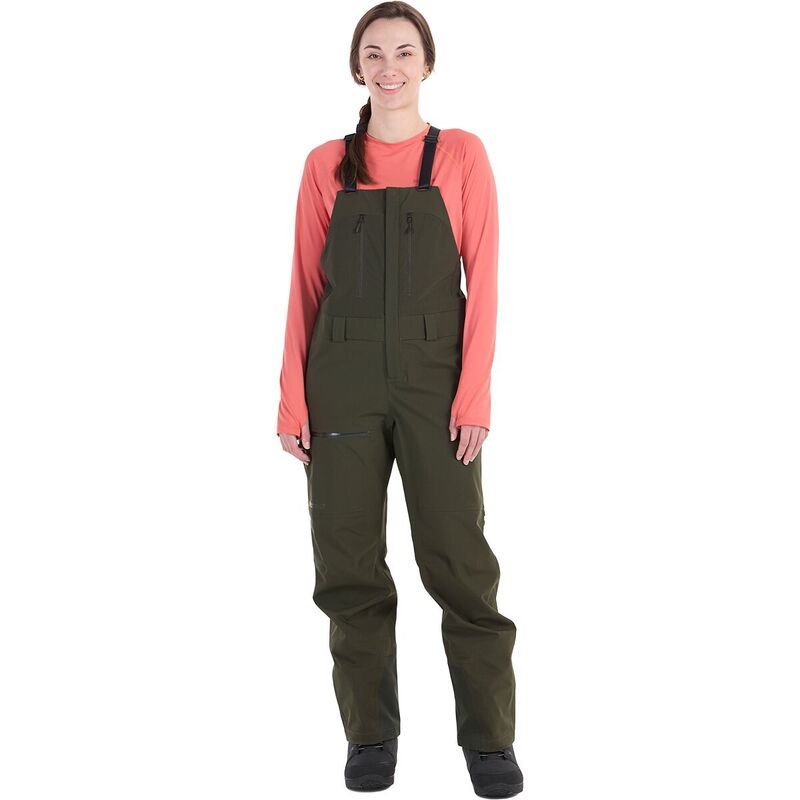 マーモット レディース ボトムス カジュアルパンツ Marmot Refuge Pro Bib Pant Womens Rosin Green グリーン