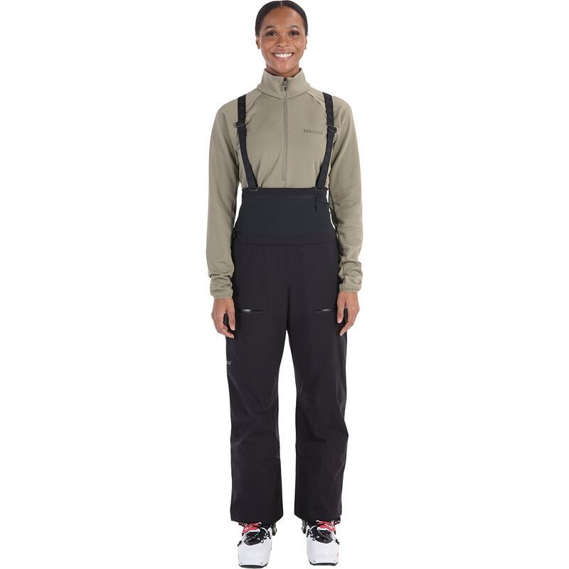 マーモット レディース ボトムス カジュアルパンツ Marmot Solitude UL Bio 14 Bib Pant Womens Black ブラック