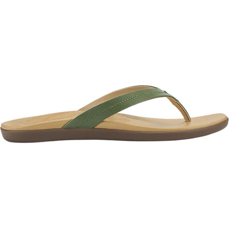 オルカイ レディース シューズ サンダル Olukai Honu Flip Flop Womens Green OliveGolden Sand グリーン