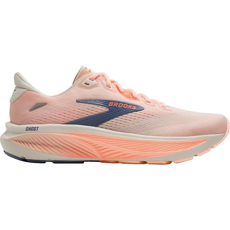 ブルックス レディース シューズ スニーカー Brooks Ghost 18 Running Shoe Womenstar WhiteCyber PeachGrey ホワイト
