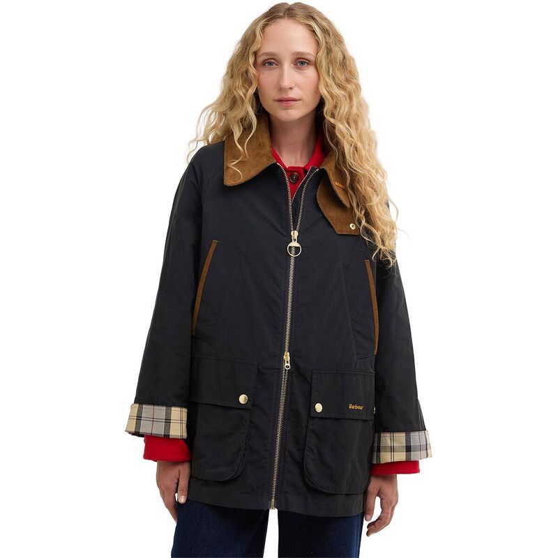 バブアー レディース アウター ジャケット・ブルゾン Barbour Kingswood Showerproof Jacket Womens Dark NavyNavy Gingham ネイビー