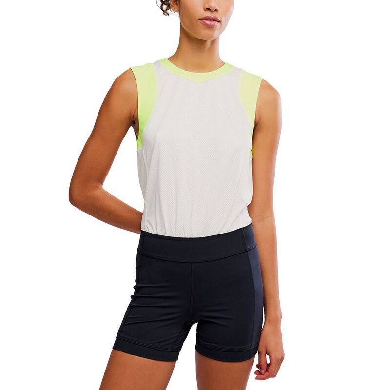 フリーピープル レディース ボトムスカート FP Movement Final Stretch Runsie Womens White Combo ホワイト